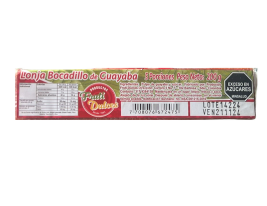 Lonja Bocadillo de Guayaba 200 gm