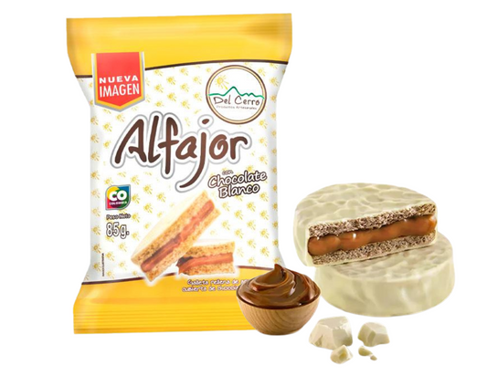 Alfajor Chocolate Blanco del Cerro