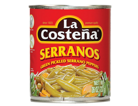 La Costena Serranos 26 oz