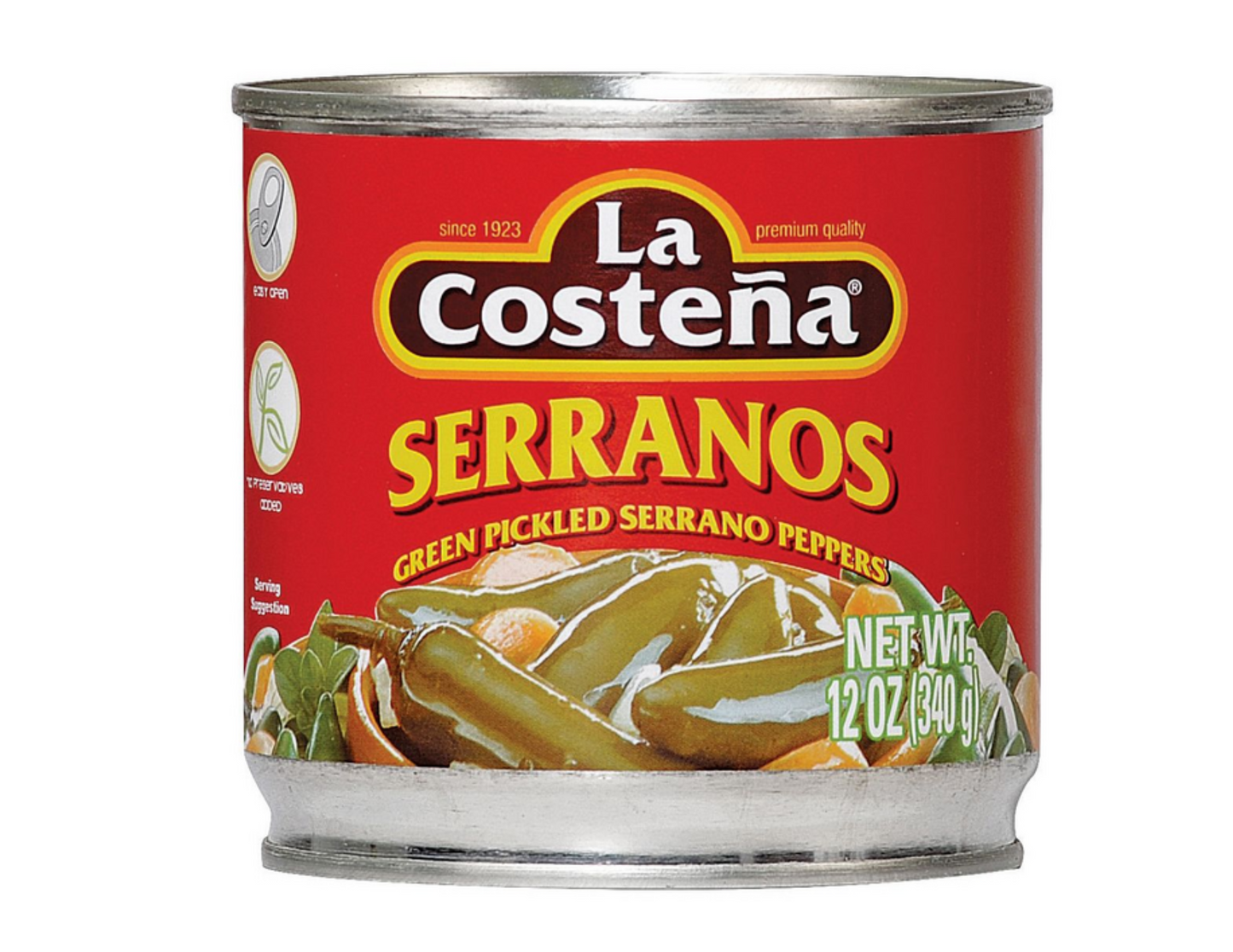 La Costena Serranos 12 oz