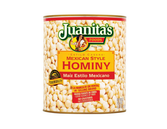 Juanitas Hominy Al Estilo Mexicano 110 oz