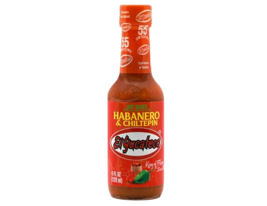 Yucateco Salsa Habanero & Chiltepin 4 oz