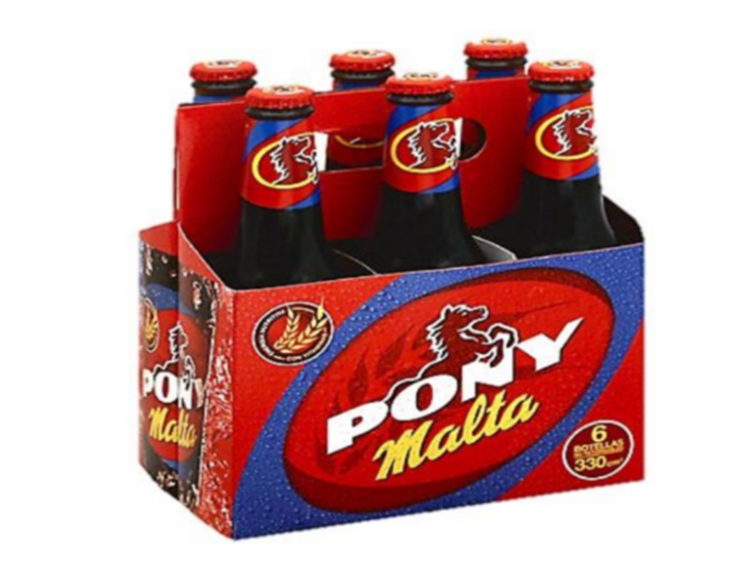 Pony Malta Glass 6 pk 11 oz