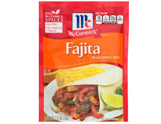 McCormick Fajitas Seasoning Mix 1.12 oz