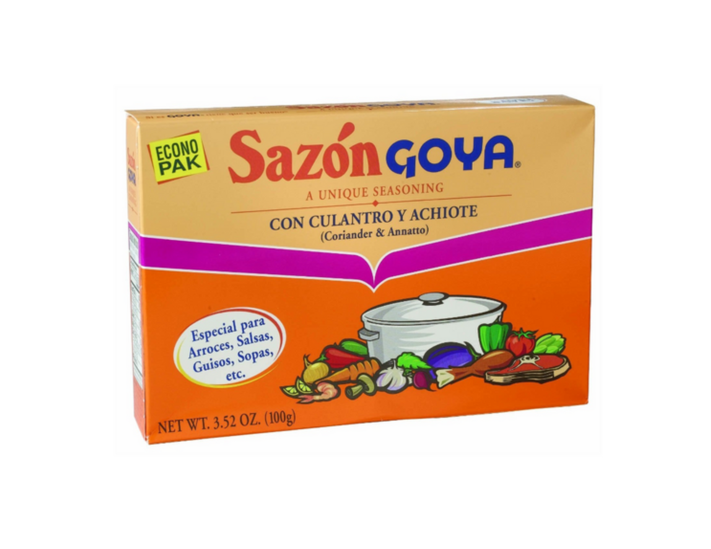 Goya Sazon Culantro y Achiote 20/3.52 oz