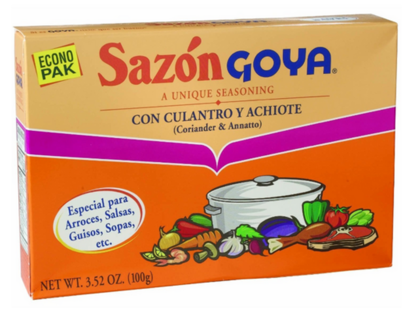 Goya Sazon Culantro y Achiote 36/6.33 oz