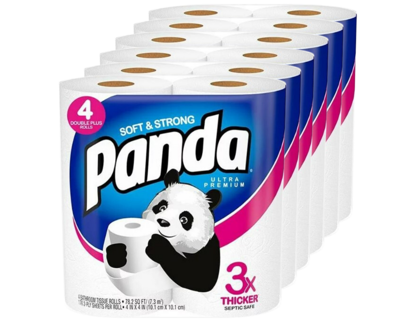 Panda Papel Higienico 6/4 ct (24 rollos)