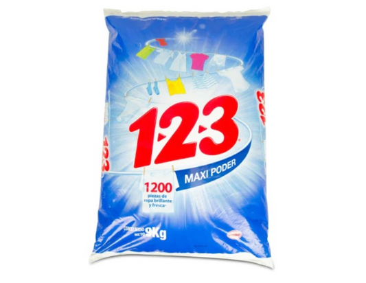 123 Detergente Fresca Blancura 1.8 kg