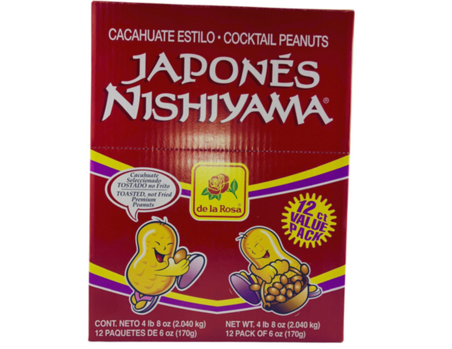 De la Rosa Cacahuate Japones Display 12/6 oz