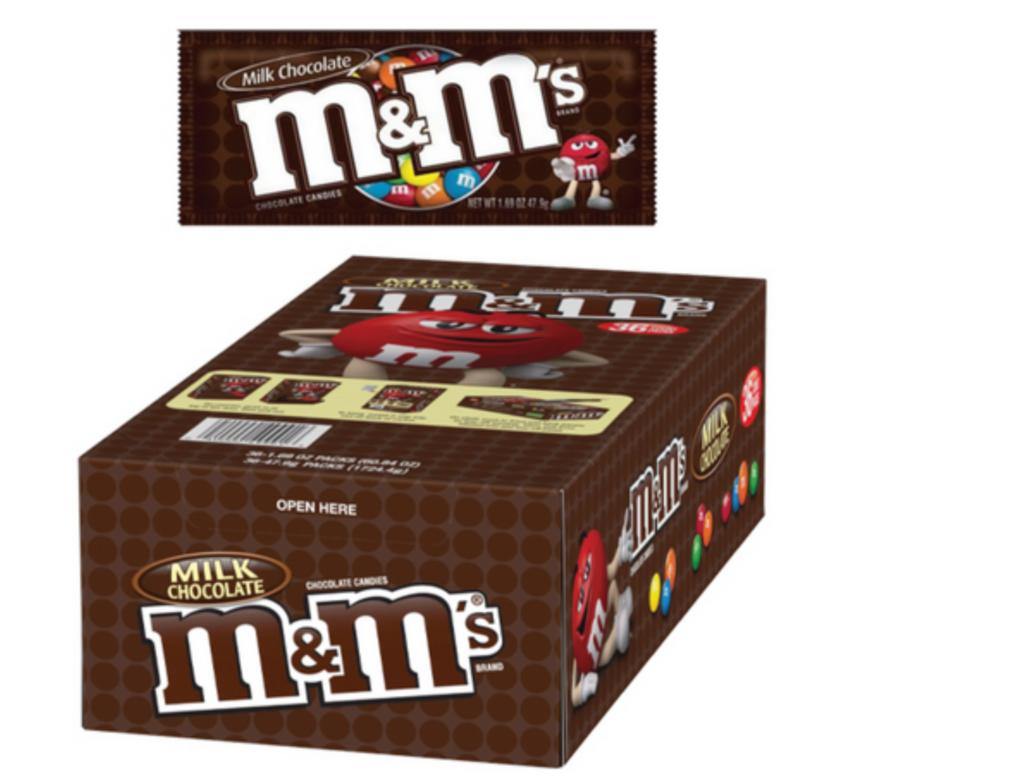 m&ms Milk Chocolate Candies 1.69 oz