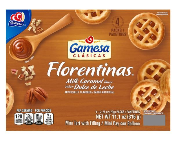 Gamesa Florentinas Dulce de Leche 11 oz