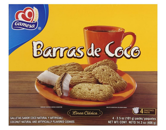 Gamesa Barras De Coco 14.3 oz