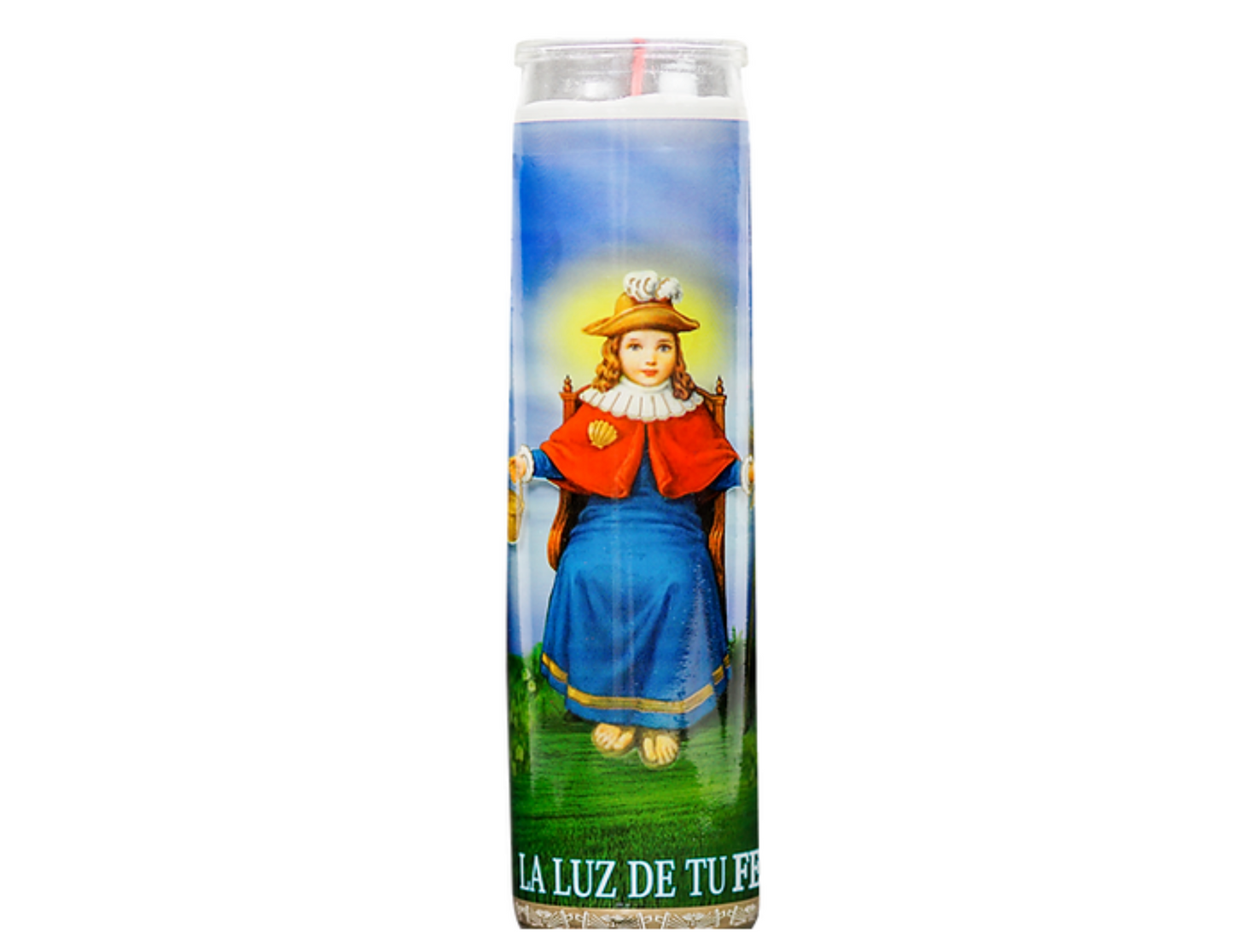 Vela Cristal Santo Nino de Atocha 12 ct