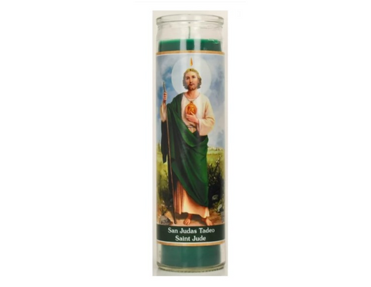 St Jude Vela San Judas Tadeo Verde 12 ct