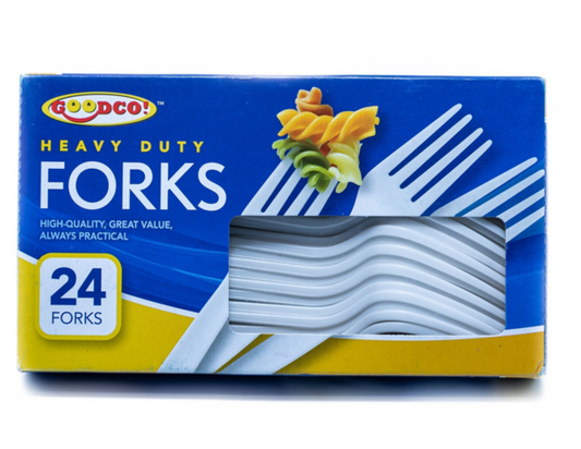 Goodco Plastic Forks Boxed 24 ct