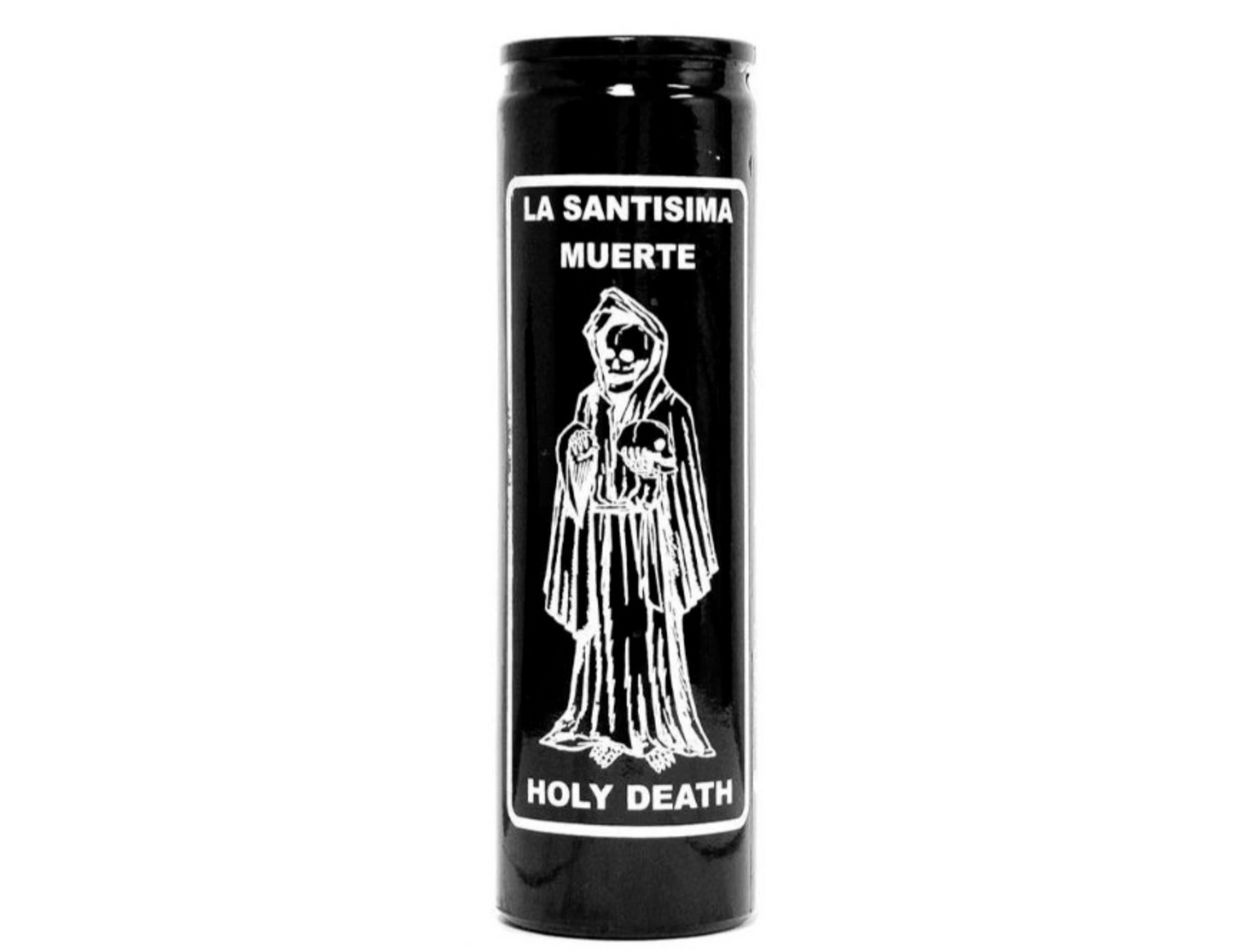 Mex Vela Santa Muerte Negra 12 ct