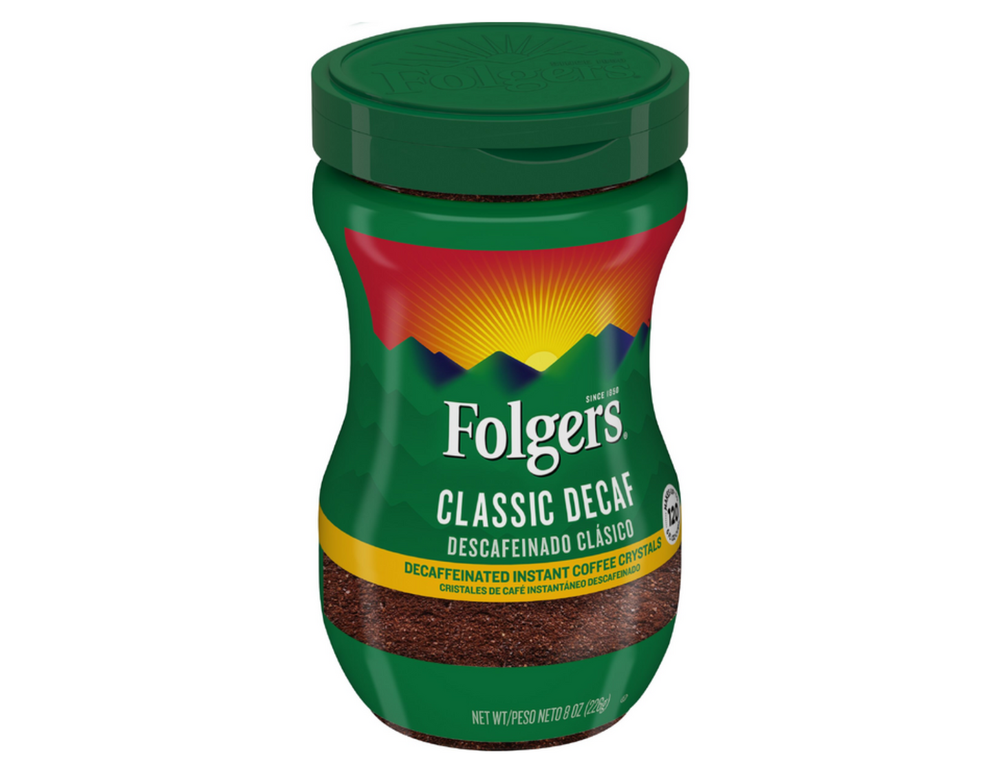 Folgers Instant Coffee Decaf 8 oz