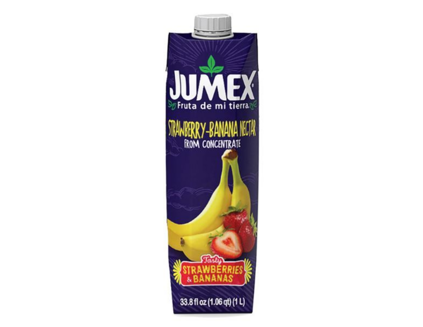 Jumex Tetra Pk Fresa Banana (Strawberry Banana) 33.81 oz (1 lt)