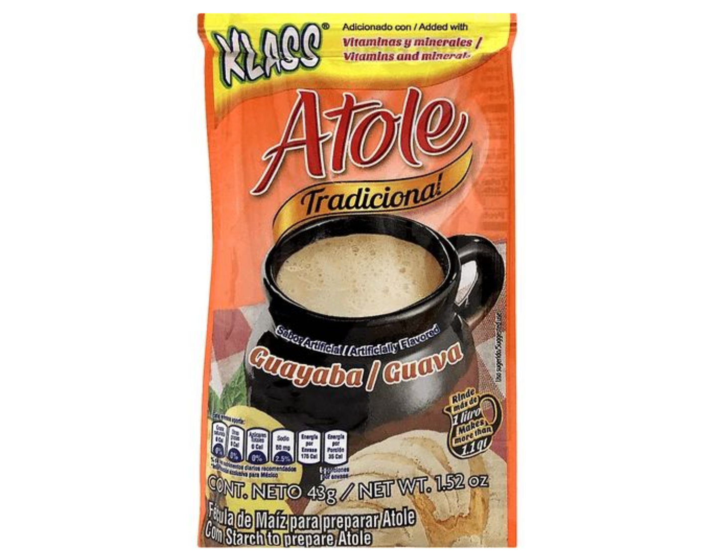 Klass Atole Guayaba 1.5 oz