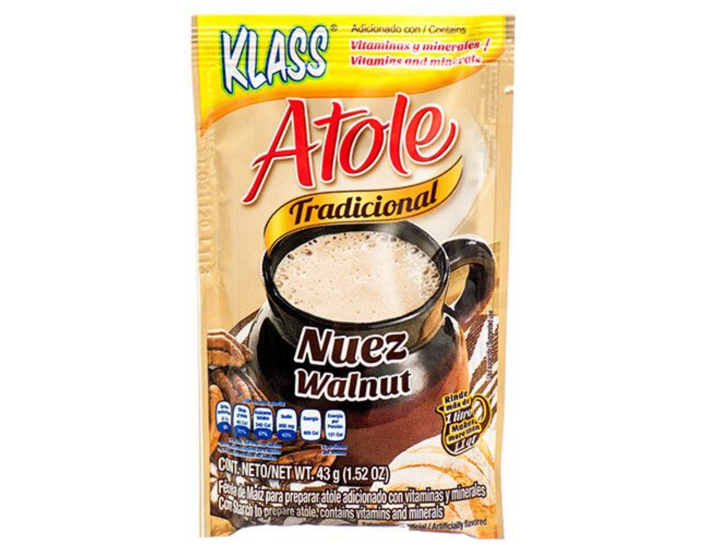 Klass Atole Nuez 1.5 oz