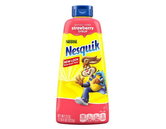 Nestle Syrup Nesquik De Fresa 22 oz