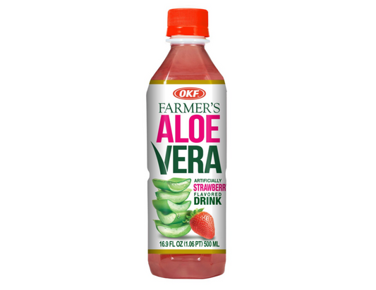 OKF Aloe Drink Strawberry (Fresa) 500 ml