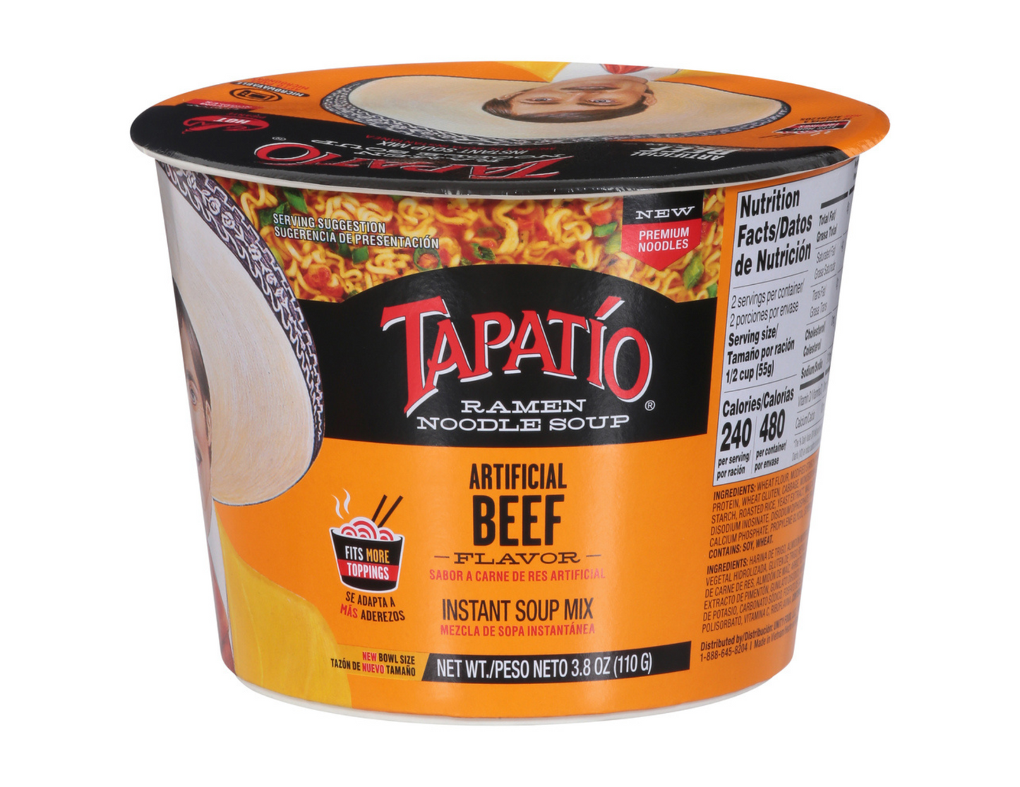 Tapatio Sopa Instantanea Beef 3.8 oz