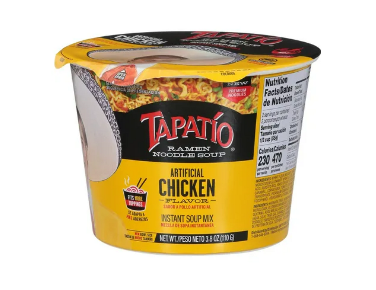 Tapatio Sopa Instantanea Chicken 3.8 oz