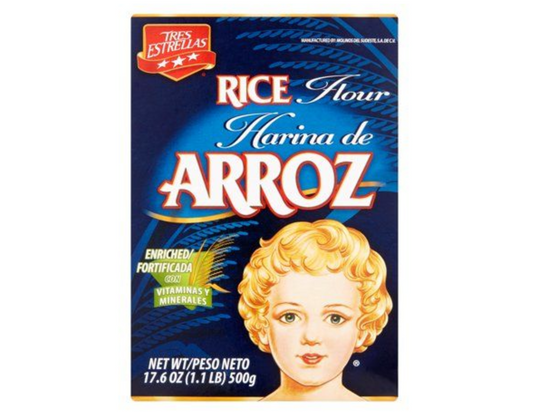 Tres Estrellas Harina Arroz 500 gm