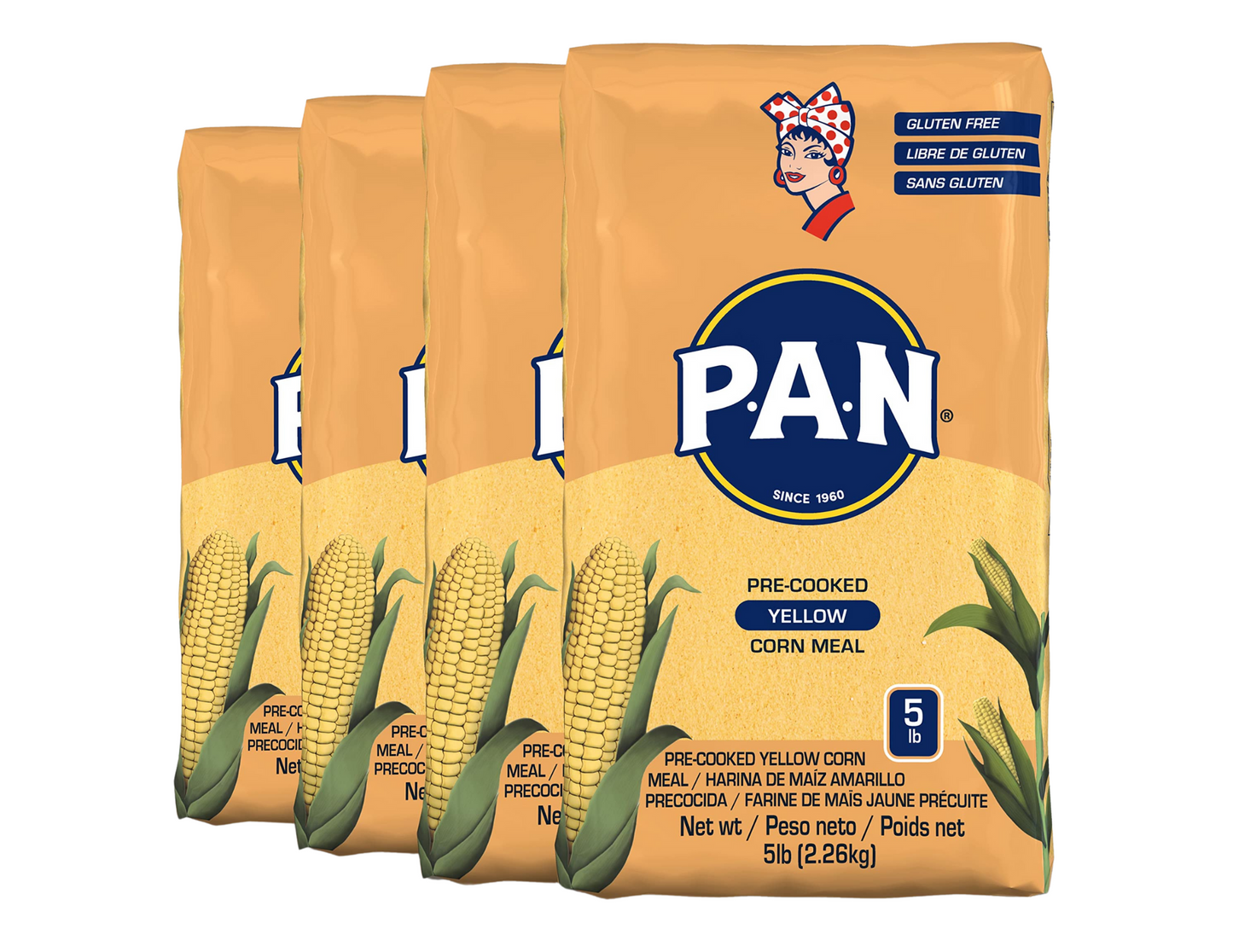 Harina PAN Amarilla 5 lb 4 Pack