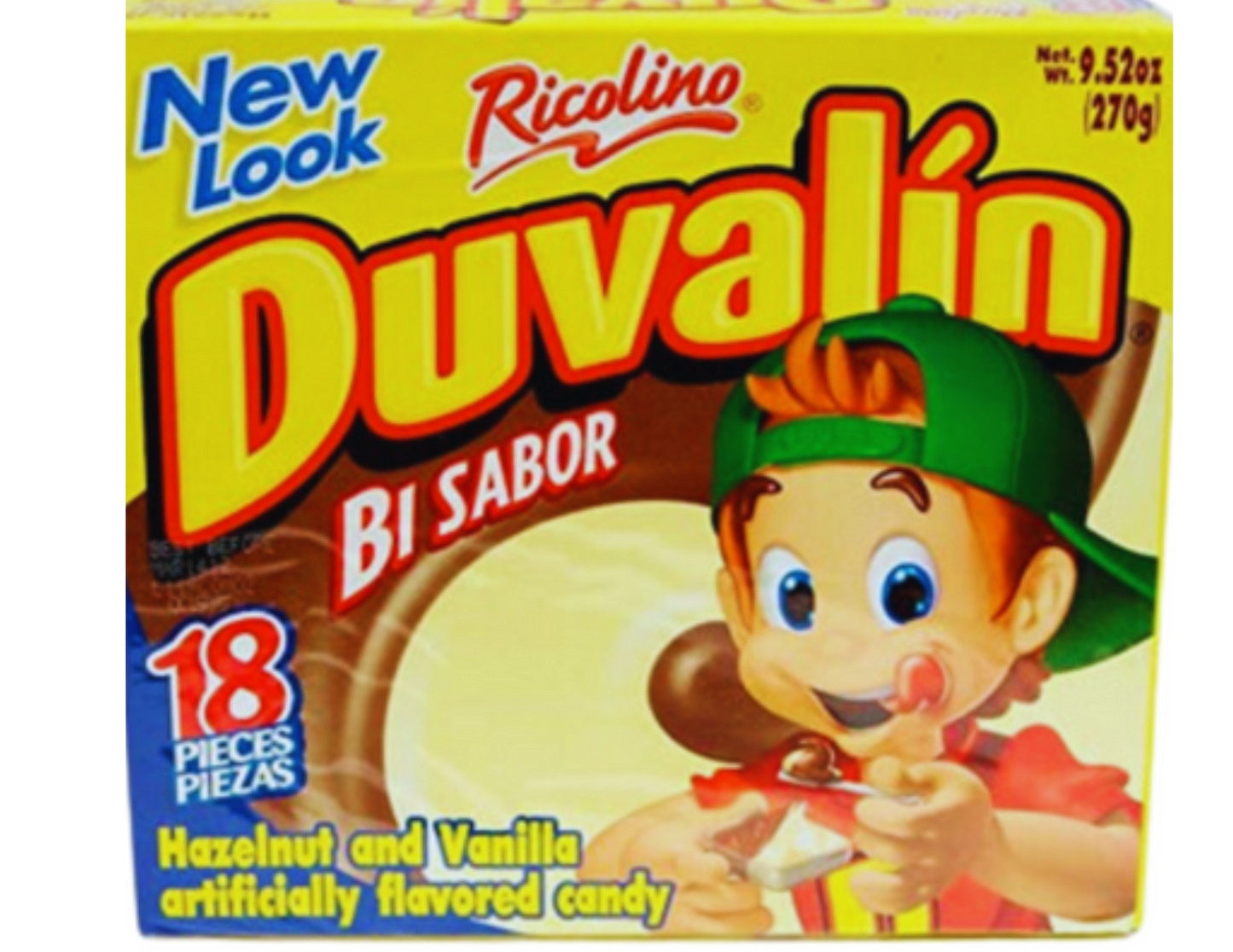 Ricolino Duvalines Bi-Sabor Avellana/Vainilla 18 ct