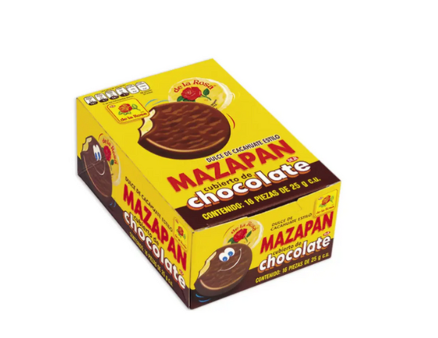 De la Rosa Mazapan Con chocolate 16 ct