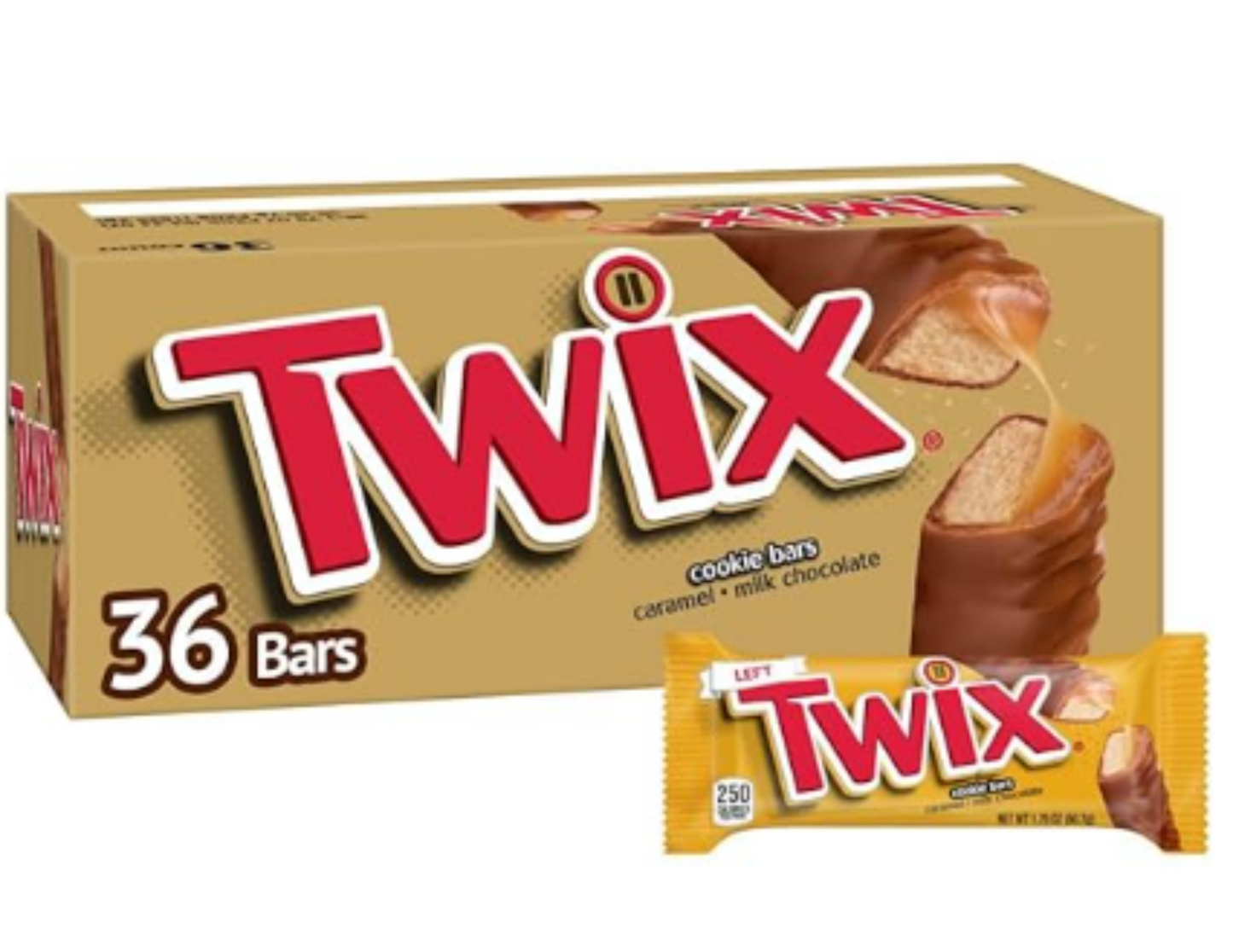 Twix Milk Chocolate Cookie Caramel Candy 36 1.79 oz