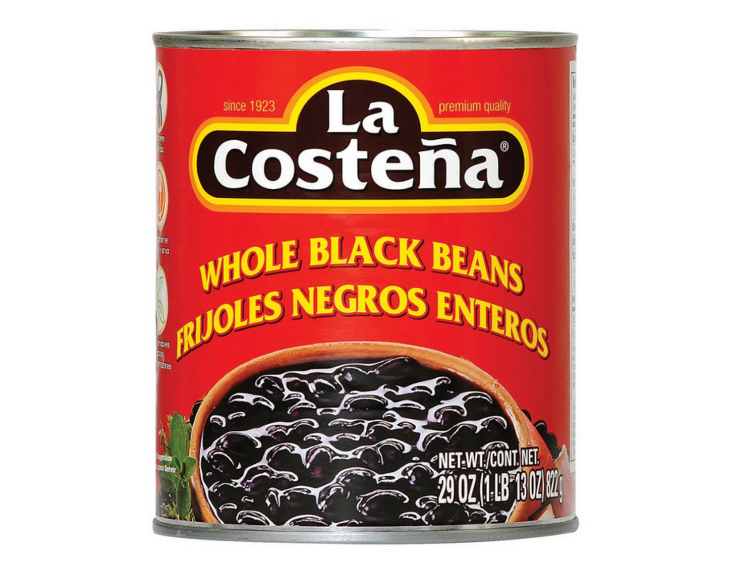 La Costena  Frijoles Negros Enteros  29 oz