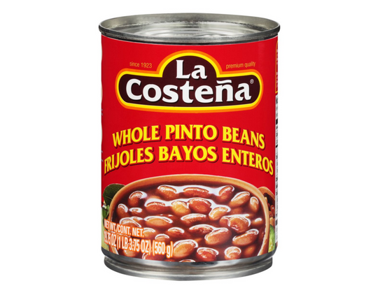 La Costena Frijoles Pintos Enteros 19.75 oz