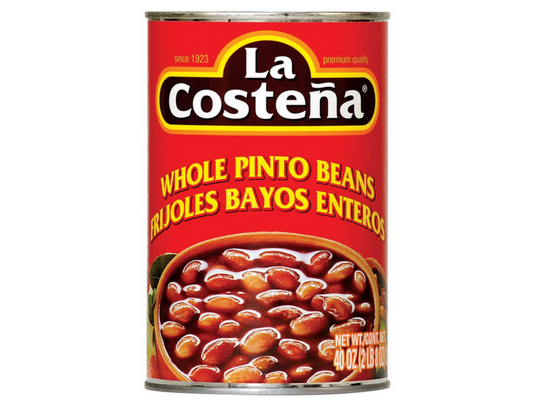 La Costena  Frijoles Pintos  Enteros 40 oz