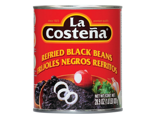 La Costena  Frijoles Refritos Negros 28.9 oz