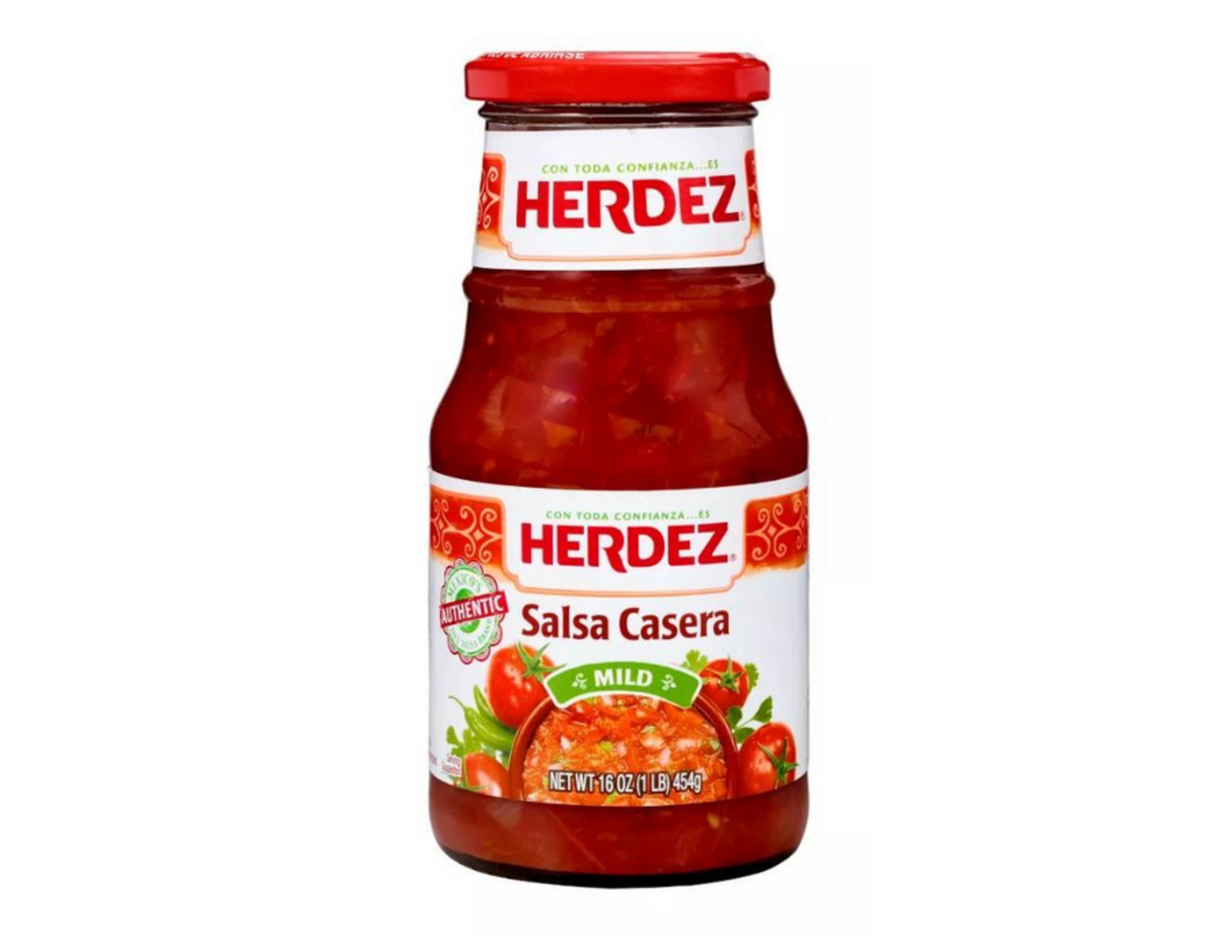 Herdez Salsa Mild Roja Casera 16 oz