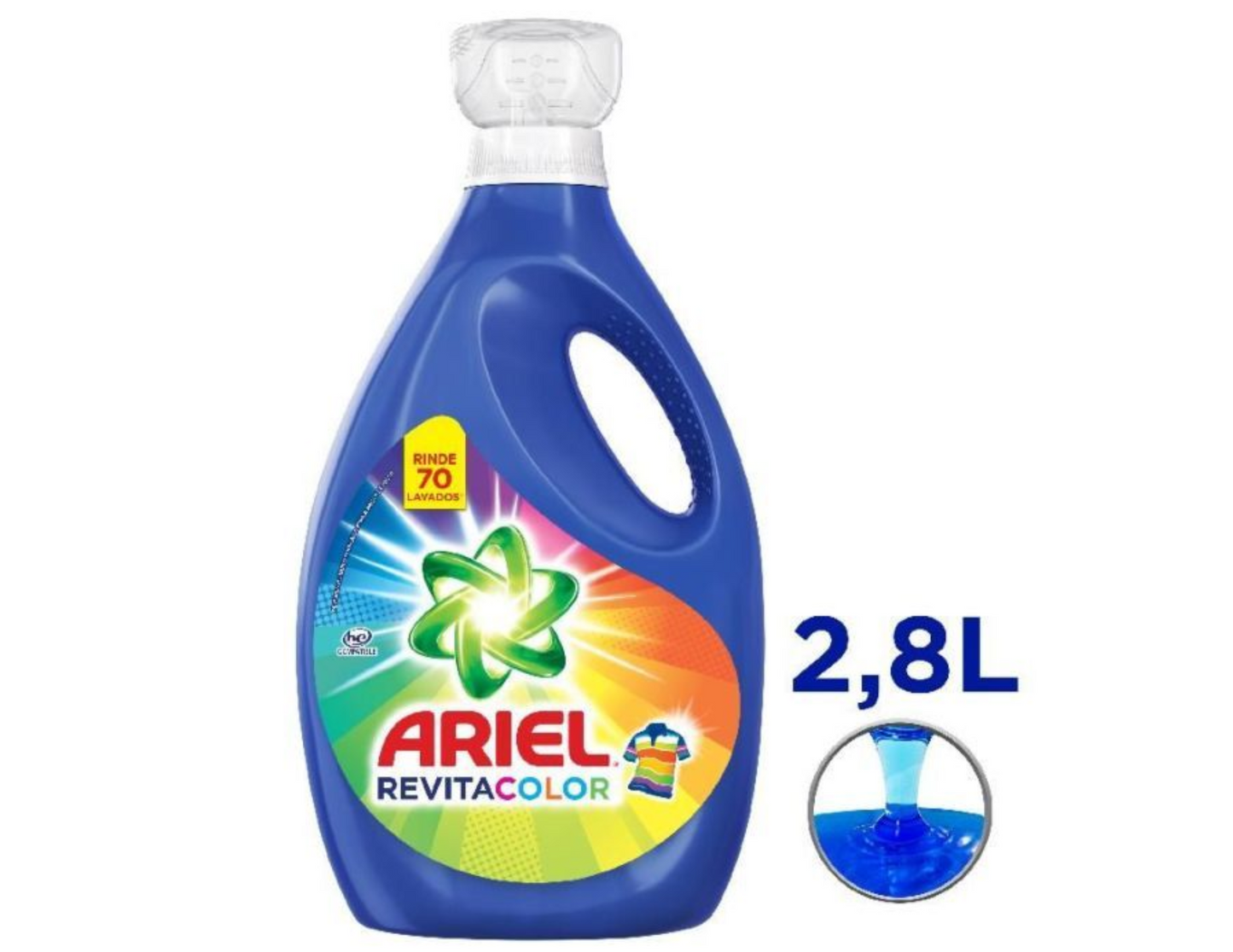 Ariel Detergent Liquido Revita Color 2.8 lt