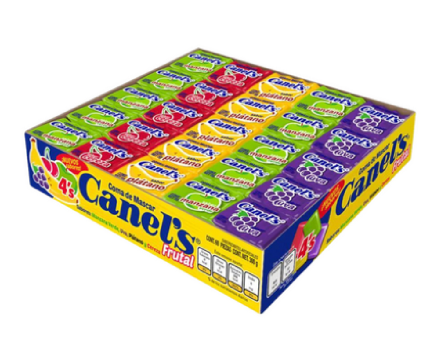 Canels Chicle (Gum) Frutal 60 ct