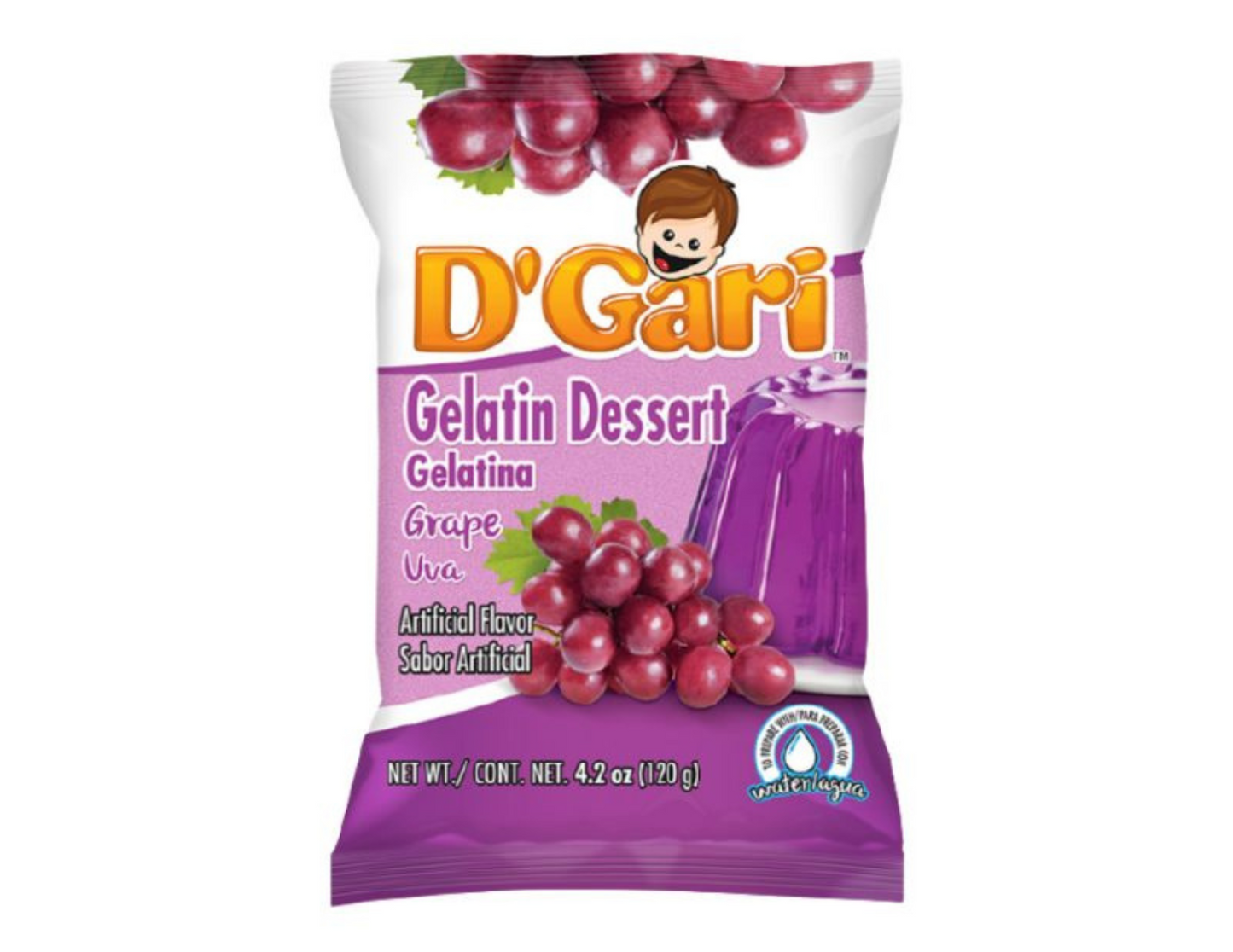 D'gari Agua Uva 4 oz