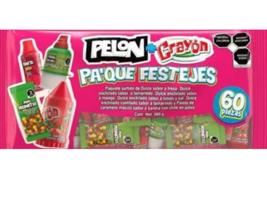 Lorena Pelon + Crayon Party bag 60 ct