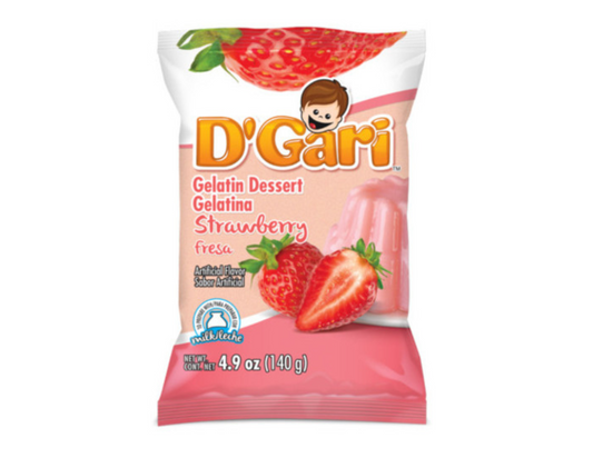 D'gari Leche Fresa 4 oz