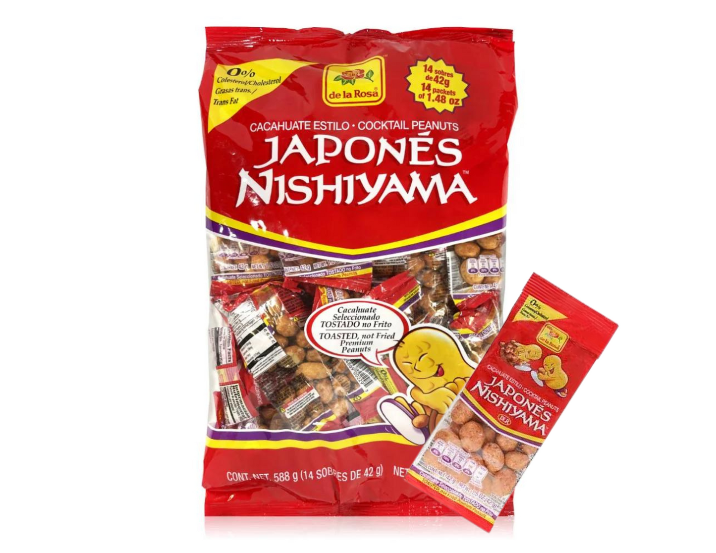 De La Rosa Cacahuate Japones 14 pk 42 gm