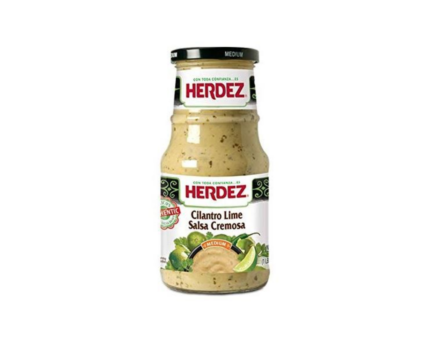 Herdez Salsa Cilantro Lime 15 oz