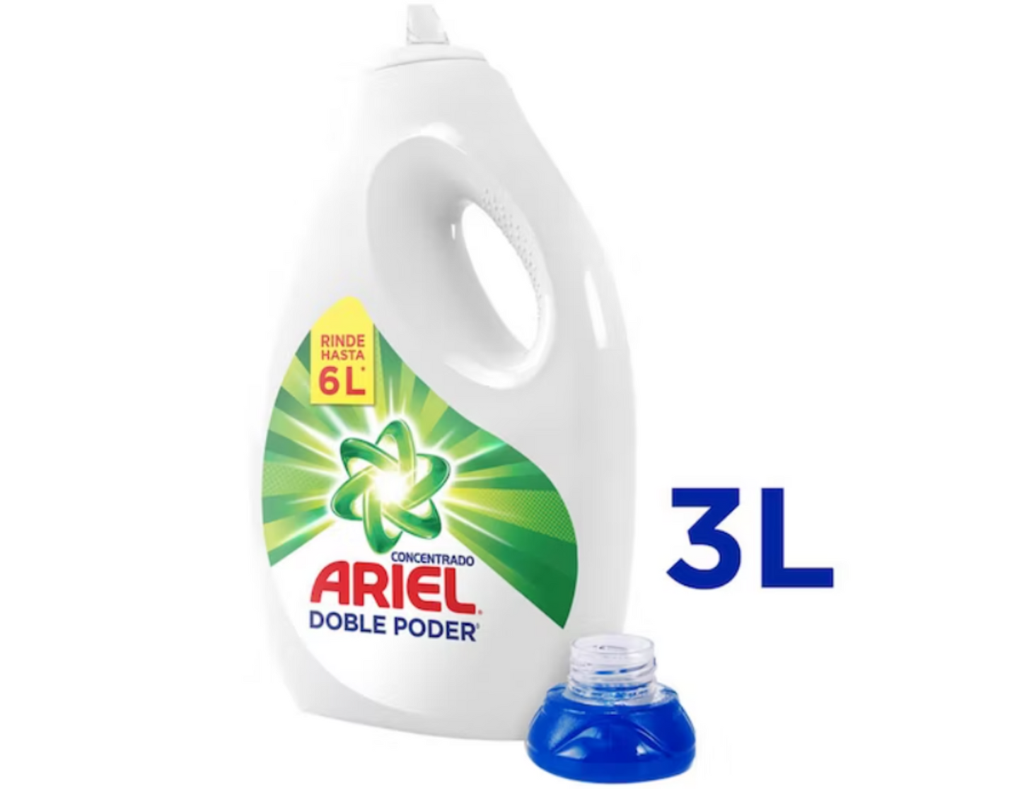 Ariel Detergent Liquido Doble Poder 2.8 lt